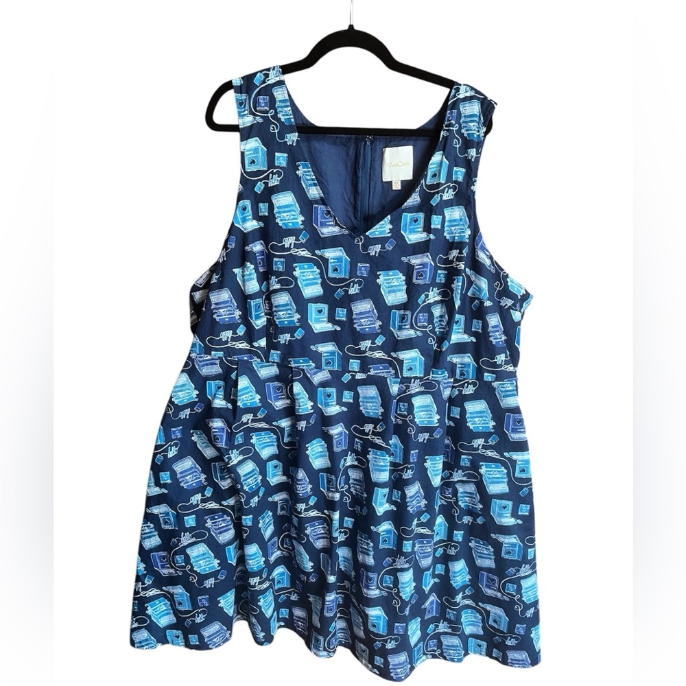 Vintage ModCloth Typewriter Dress 4x Perfect for Writers Poets Zine Makers